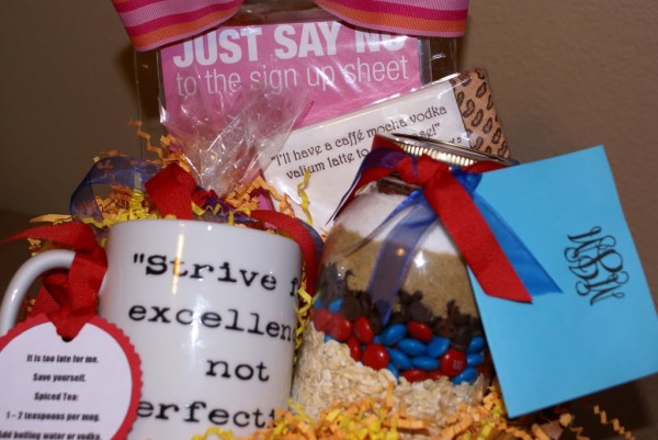 mom's back-to-school basket