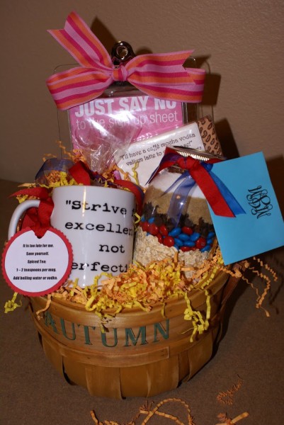 mom's back-to-school basket