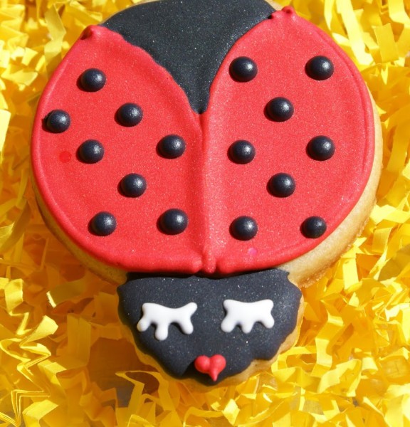 lady bug cookies sunflower cookies