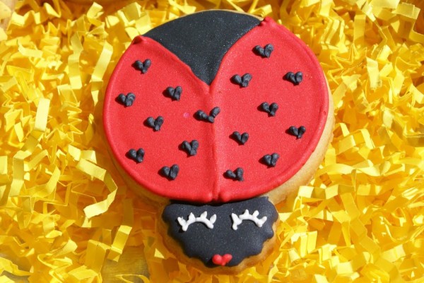 lady bug cookies sunflower cookies