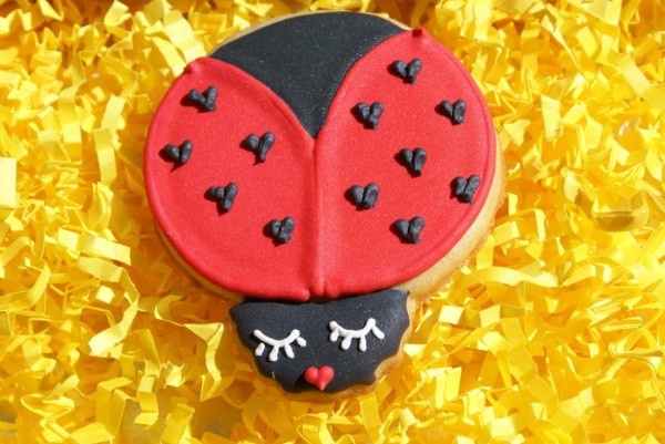 lady bug cookies sunflower cookies