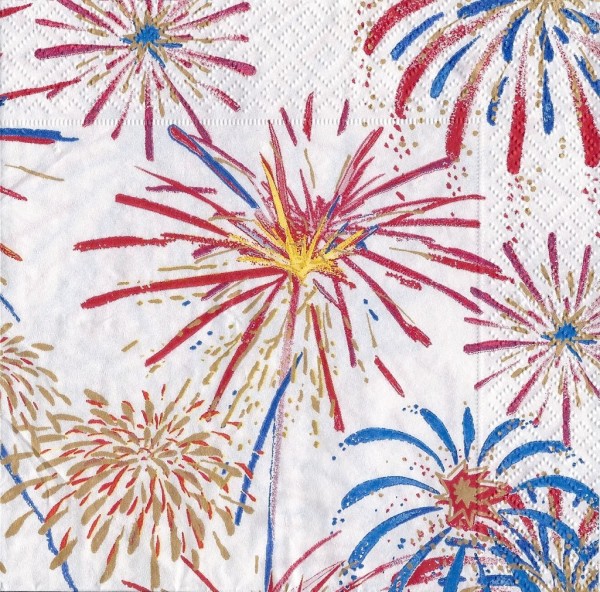 fireworks cocktail napkins