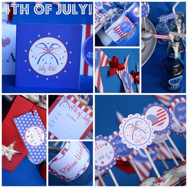 4th of july printables