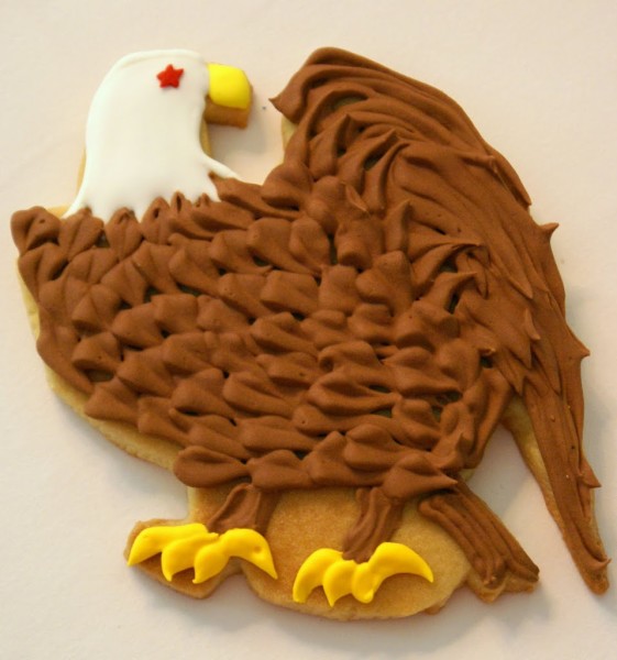 american eagle decorated cookies