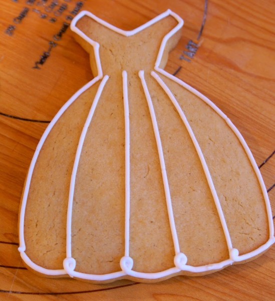 debutante ballgown dress cookies