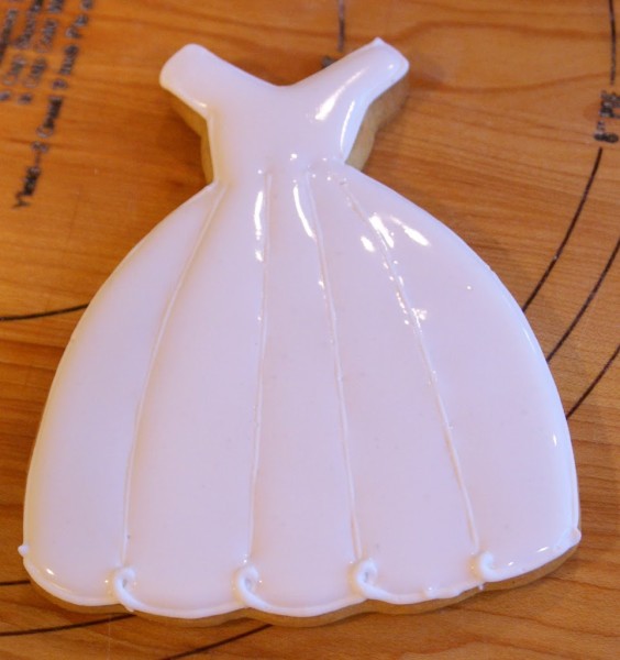 debutante ballgown dress cookies