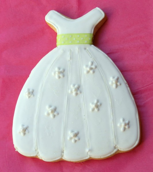 debutante ballgown dress cookies