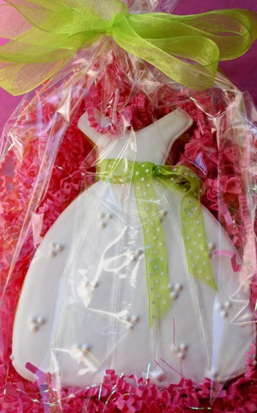 debutante ballgown dress cookies