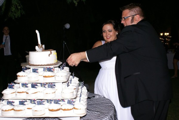 nautical wedding cupcakes