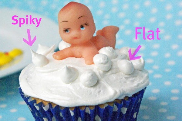 bubble bath baby shower cupcakes