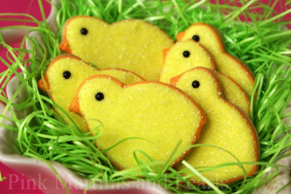 decorated chick cookies