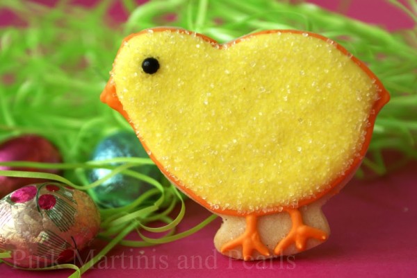 decorated chick cookies