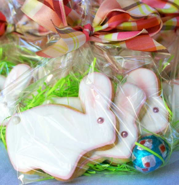 decorated baby bunny cookies