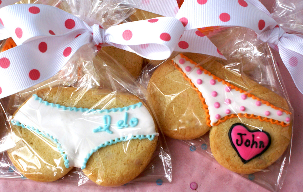 bridal shower tushie cookies