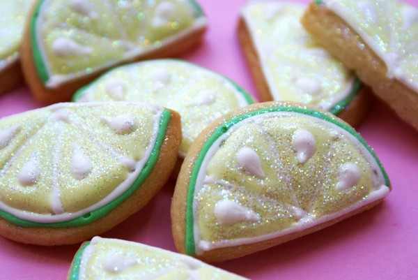 decorated margarita cookies              