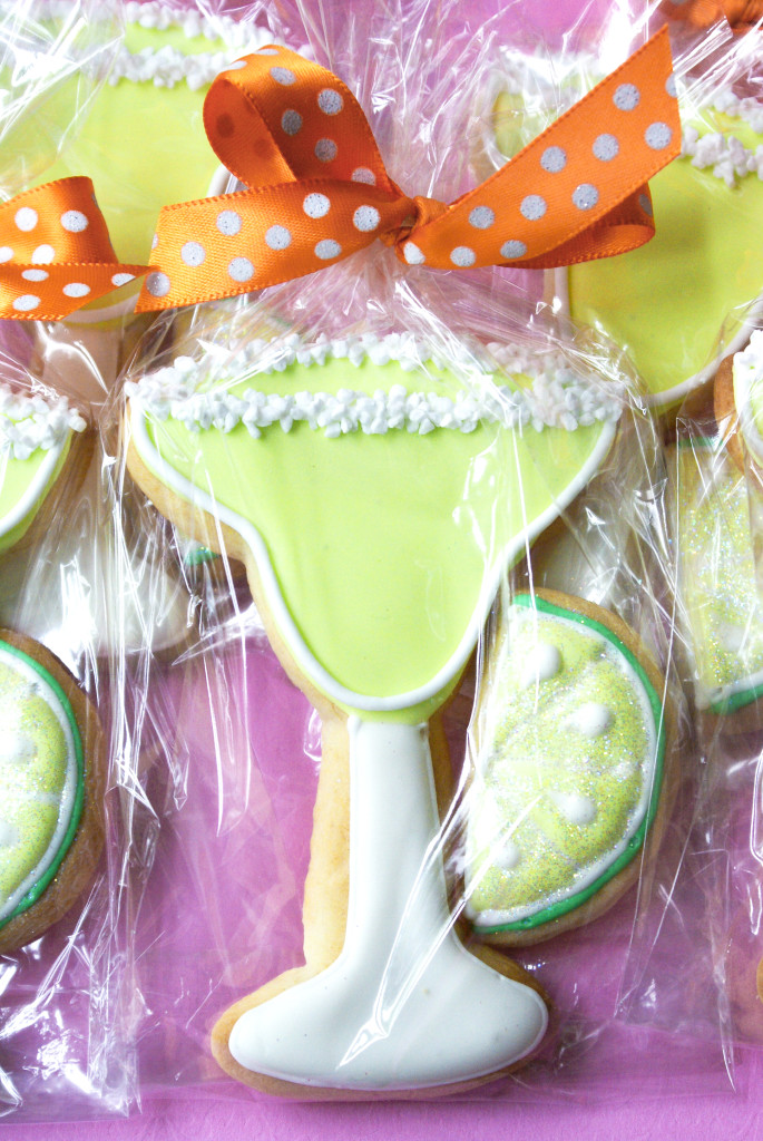 decorated margarita cookies