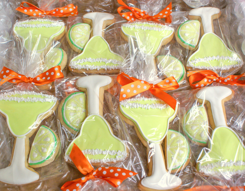 decorated margarita cookies