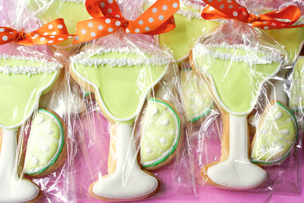 decorated margarita cookies