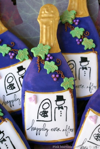 vineyard wedding cookie favors                 