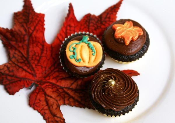 fall mini cupcakes