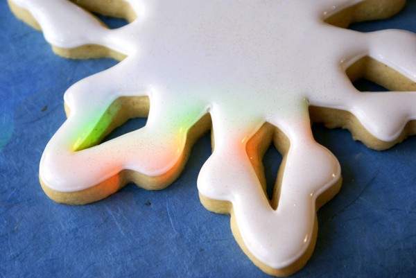 Decorated snowflake cookies Christmas cookies