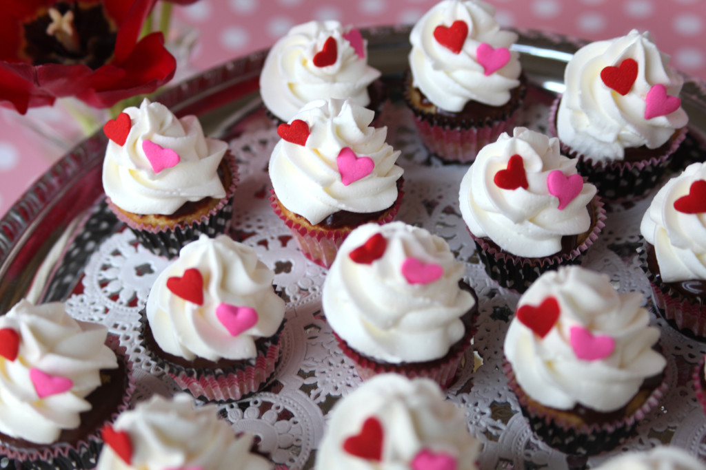 mini boston cream cupcakes