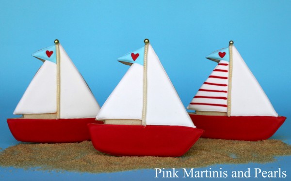 sail boat cookies