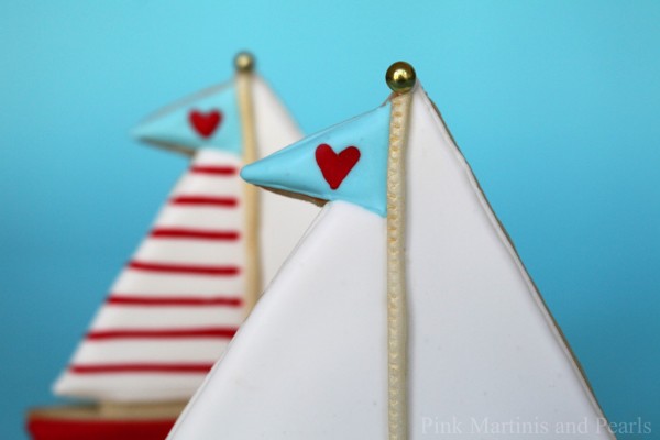 sail boat cookies