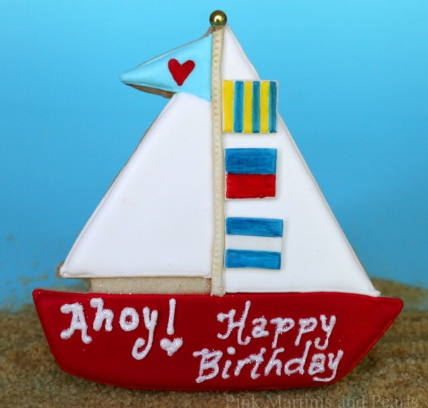 sail boat cookies