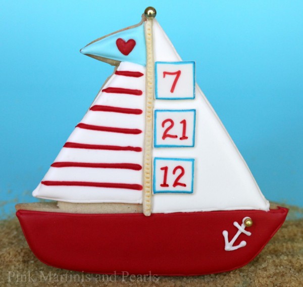 sail boat cookies