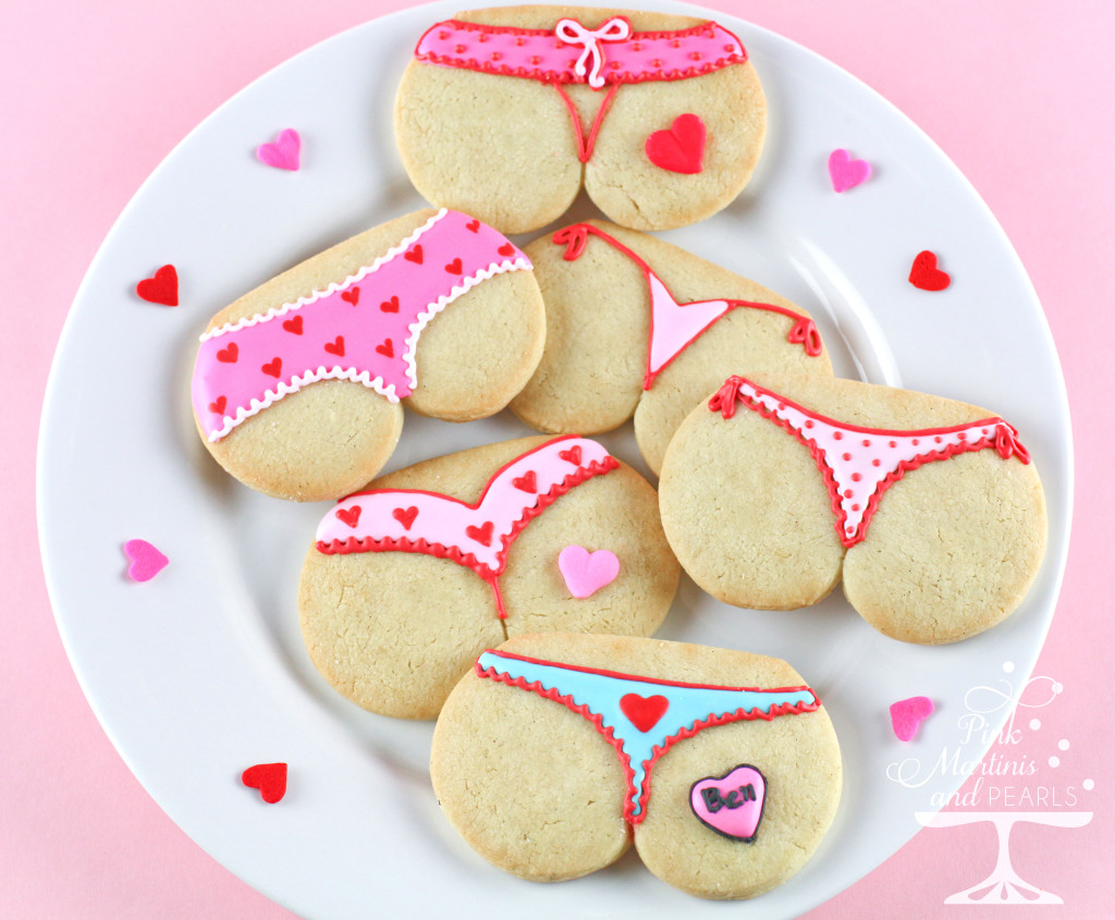 Valentine tushie cookies 