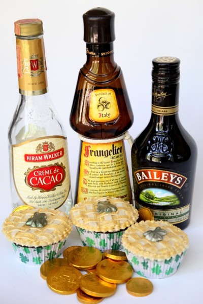 st. patrick's day boozy cupcakes