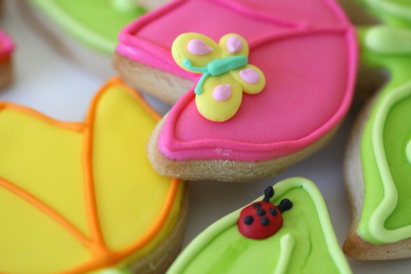 spring flower cookies