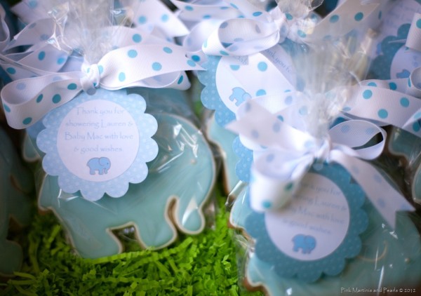 Baby Elephant Baby Shower Cookies