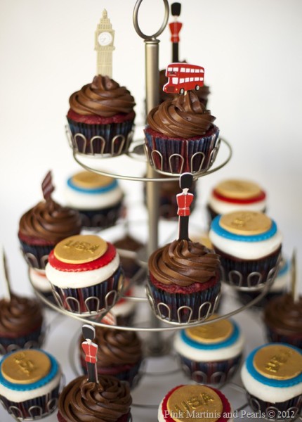 Olympic Gold Medal Cupcakes