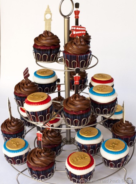 Olympic Gold Medal Cupcakes