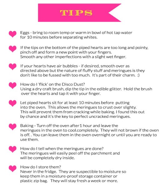meringue heart cookies tips