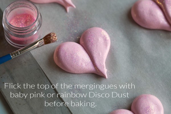 meringue heart cookies