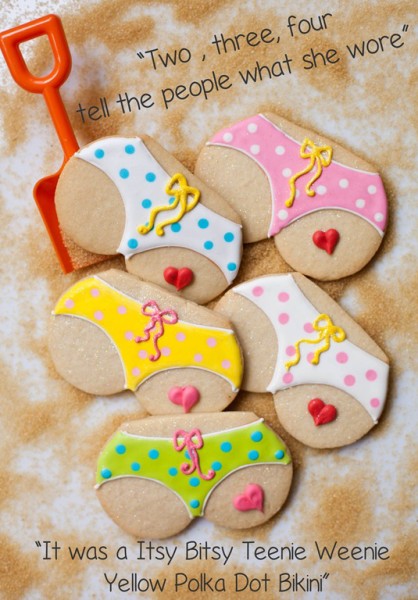 Bikini Tushie Cookies 