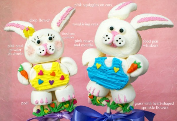 marshmallow bunny pops