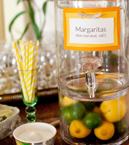 margarita cocktail station