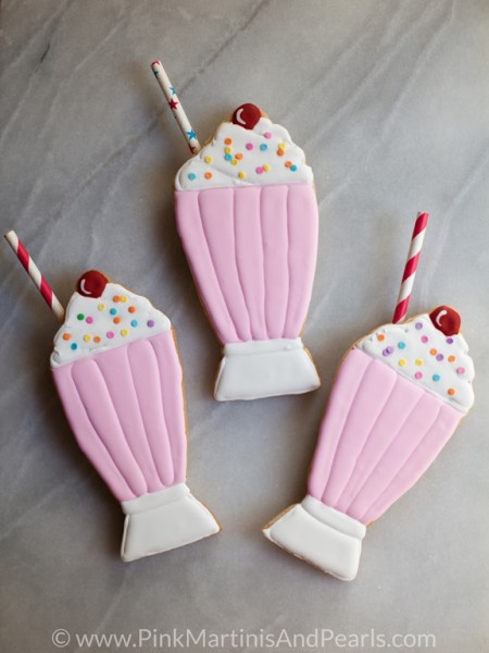 Milkshake Decorated Cookies