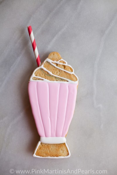 Milkshake Decorated Cookies