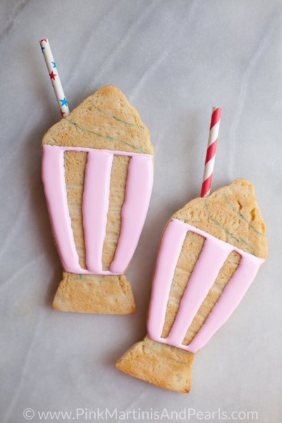 Milkshake Decorated Cookies