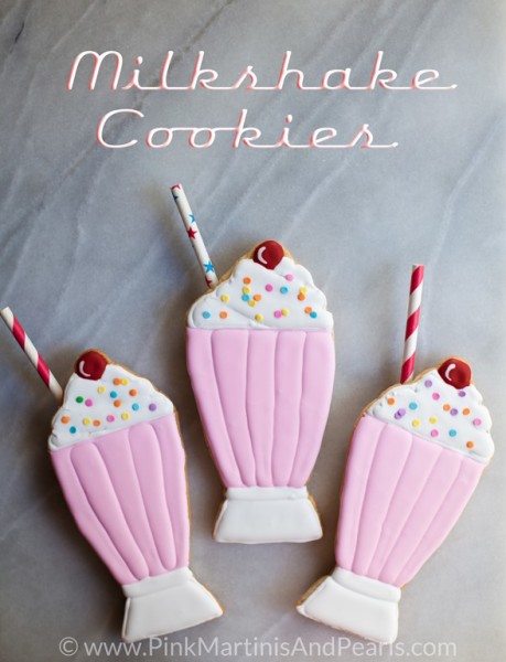 Milkshake Decorated Cookies