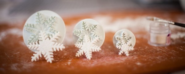 Snowflake Fondant Cutters Ornament Cookies-5322-3