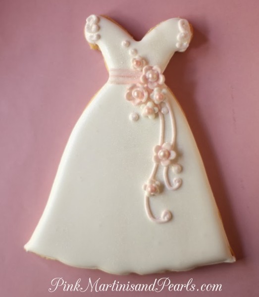 Bridal Shower Wedding Dress Cookie-5935