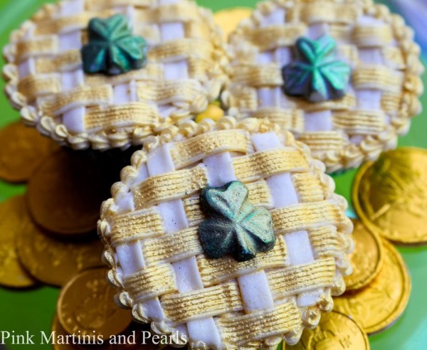 st. patrick's day boozy cupcakes