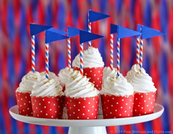 DIY Pennant Flag Cupcake Toppers