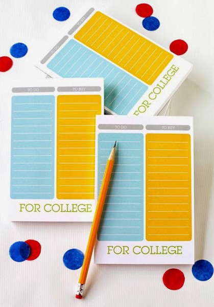 Shutterfly Colorful List 5x7 Notepad graduation